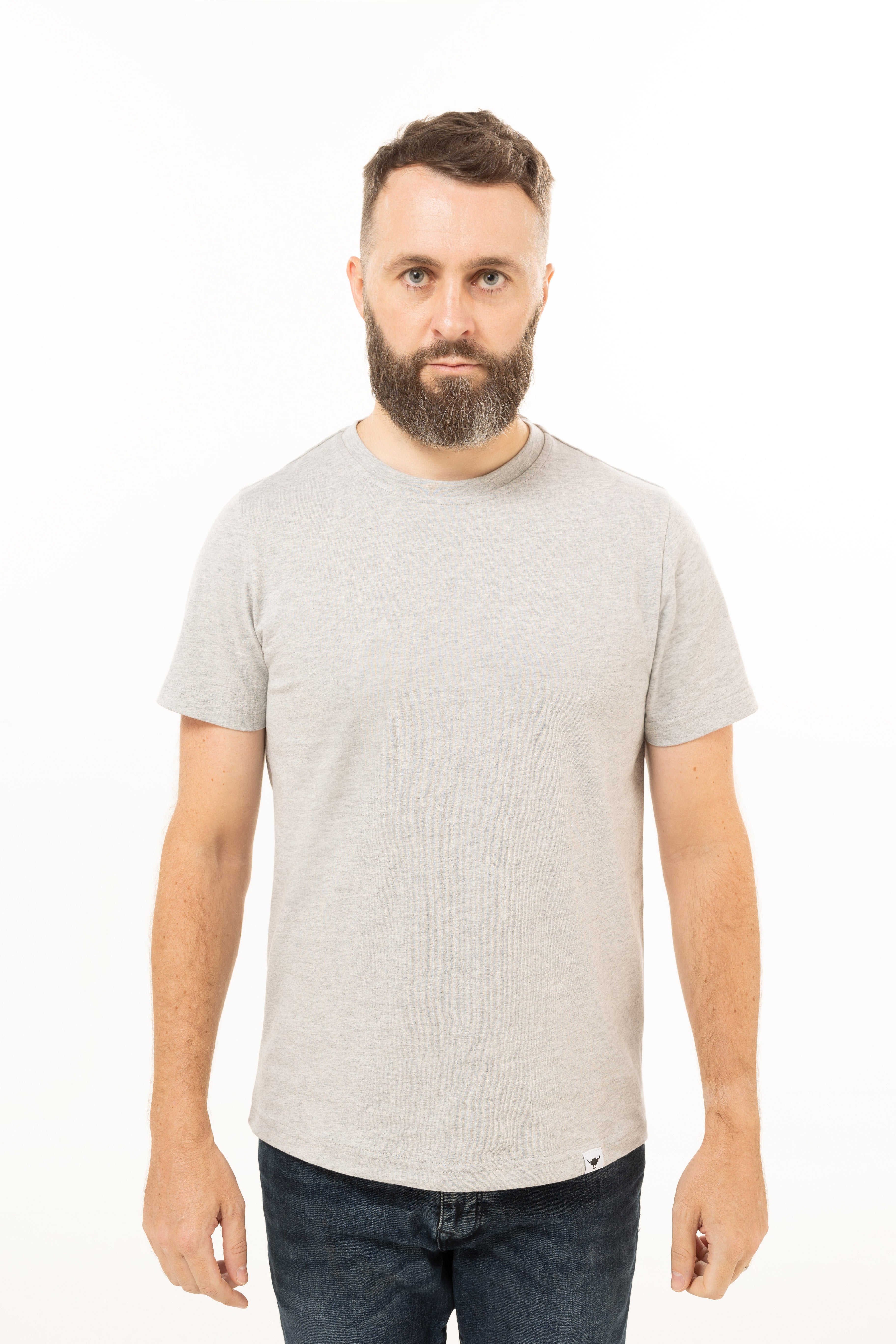 Graues Kurzarm-T-Shirt