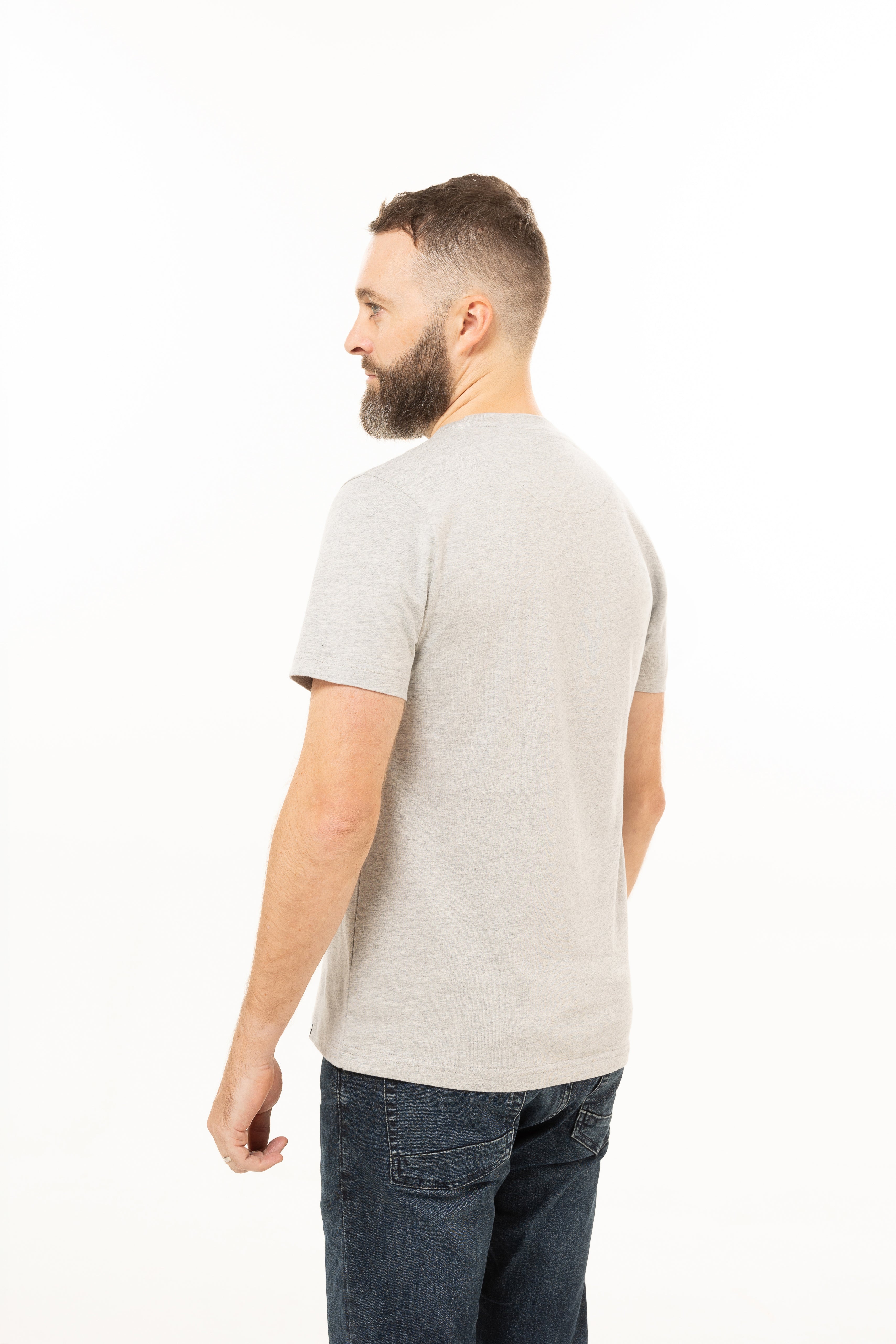 Graues Kurzarm-T-Shirt