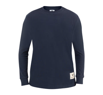 Marineblaues Langarm-T-Shirt