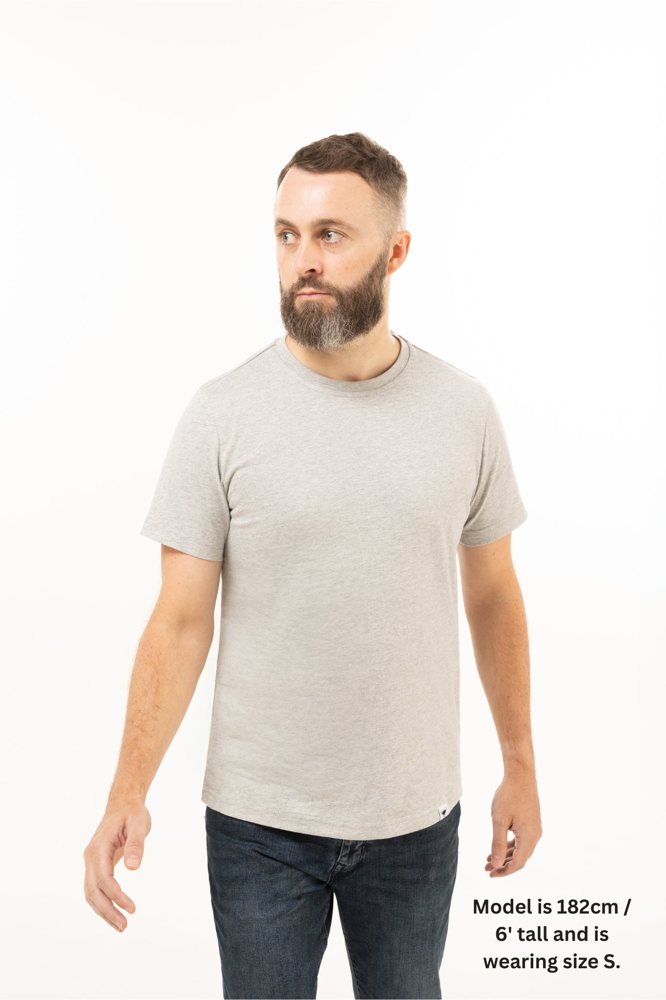 Graues Kurzarm-T-Shirt